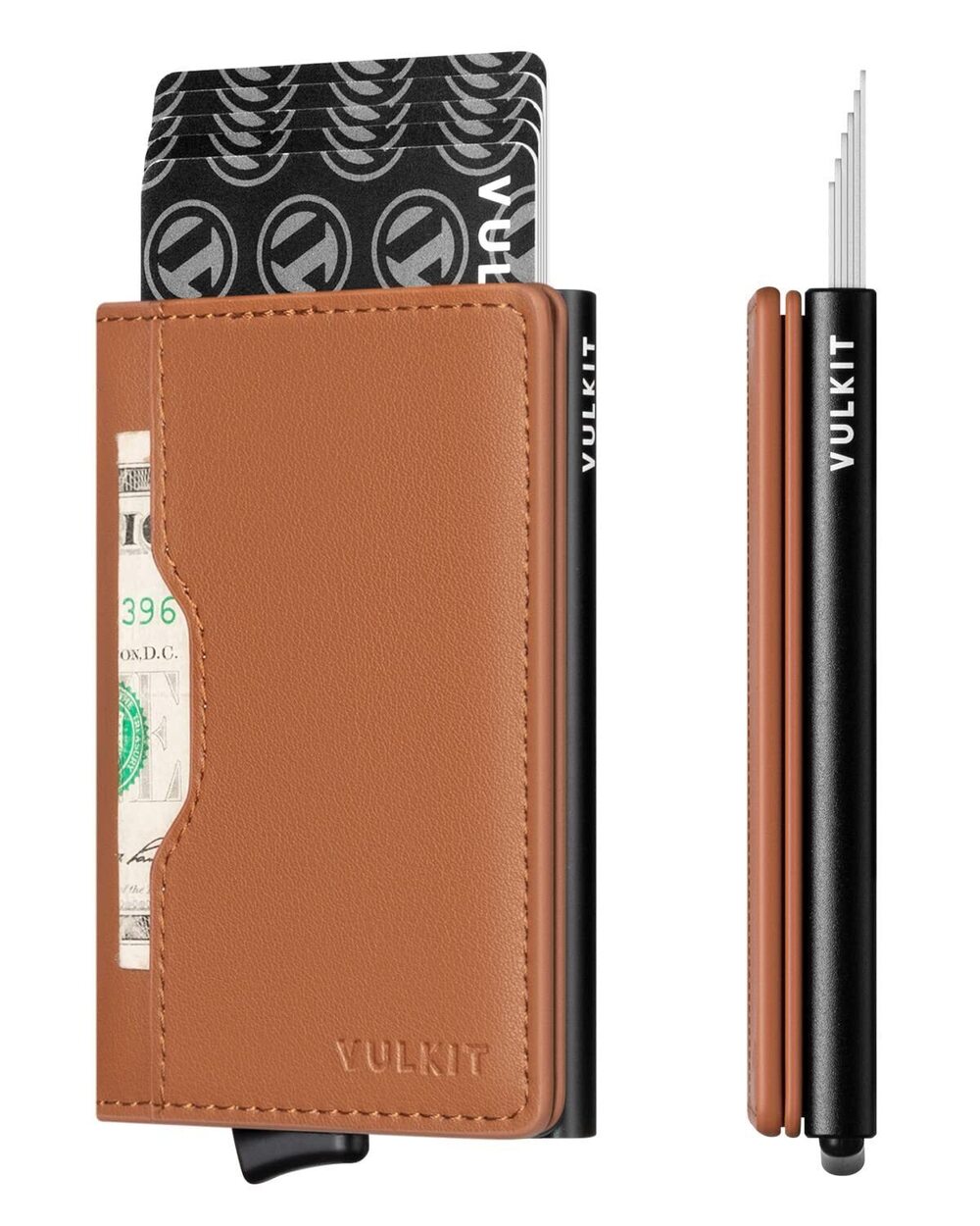 5602 Slim Pop up Wallet Minimalist Credit Card Holder with Leather Slots 's